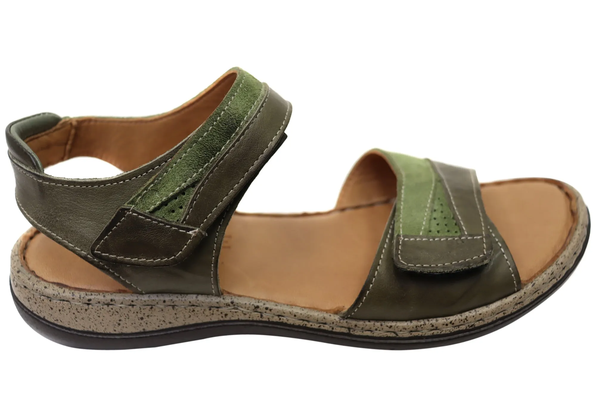 Urban Walk Orizonte Easy Womens Adjustable Comfortable European Leather Sandals