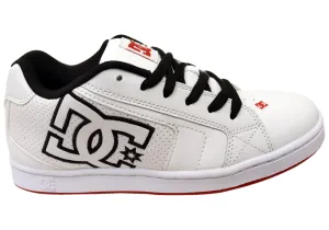 Plan Hike DC Shoes Mens Comfortable Leather Net Shoes White Black Athletic Red