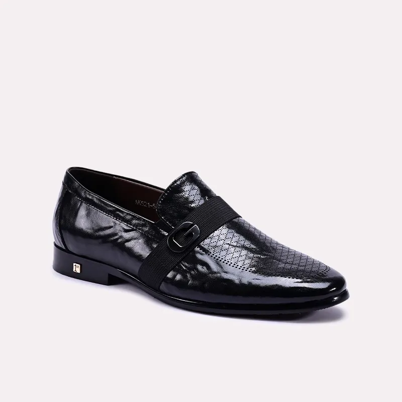 Formal Shoes Black 0111337 Crisp Feel Double Stitch