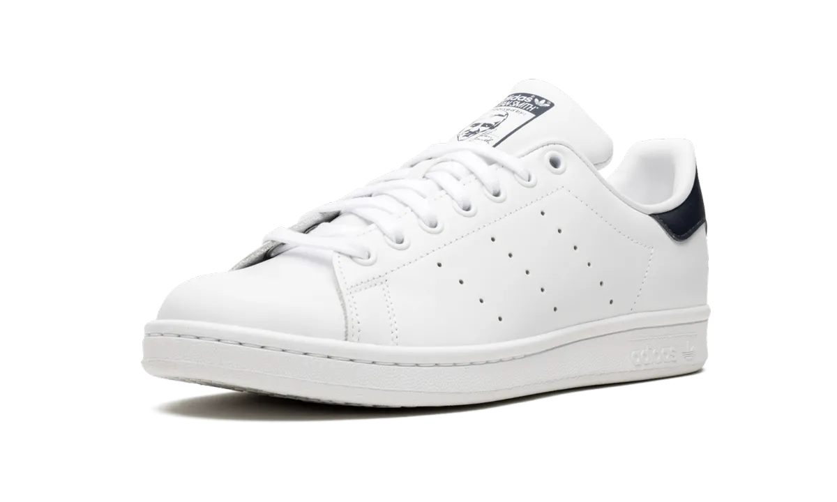 Comfortable Footbed hook and loop closure Stan Smith "White/Navy"