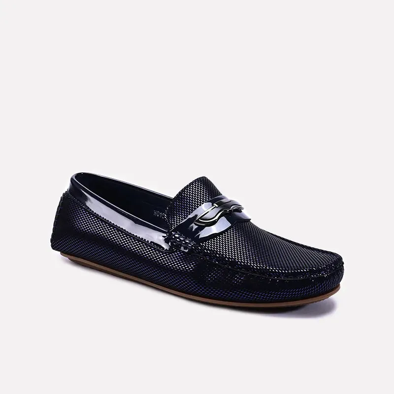 Blue Loafer Shoes 0130967 Retro Style