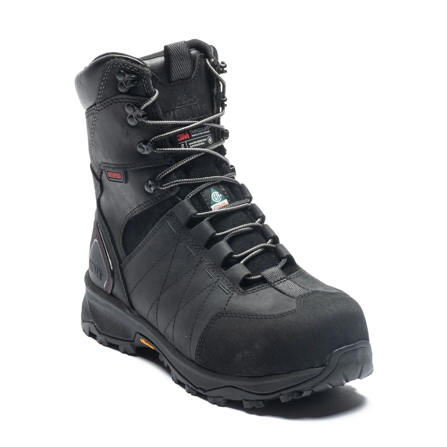 Transitional Style Kodiak Ice Conqueror Men's 8" Waterproof Composite Toe Work Boots 4TGDBK