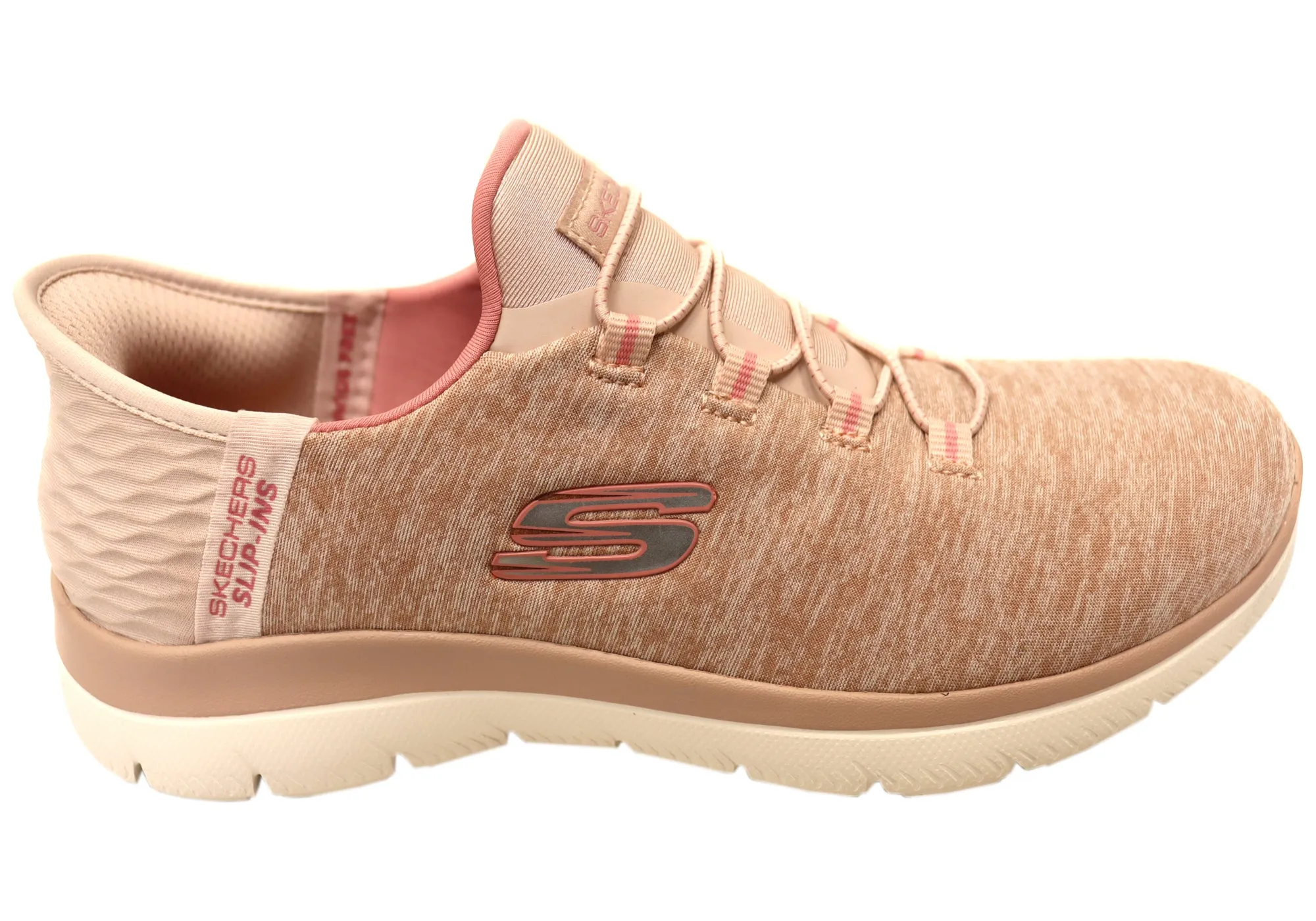 Flexibility Feature Skechers Womens Slip Ins Summits Dazzling Haze Comfortable Shoes