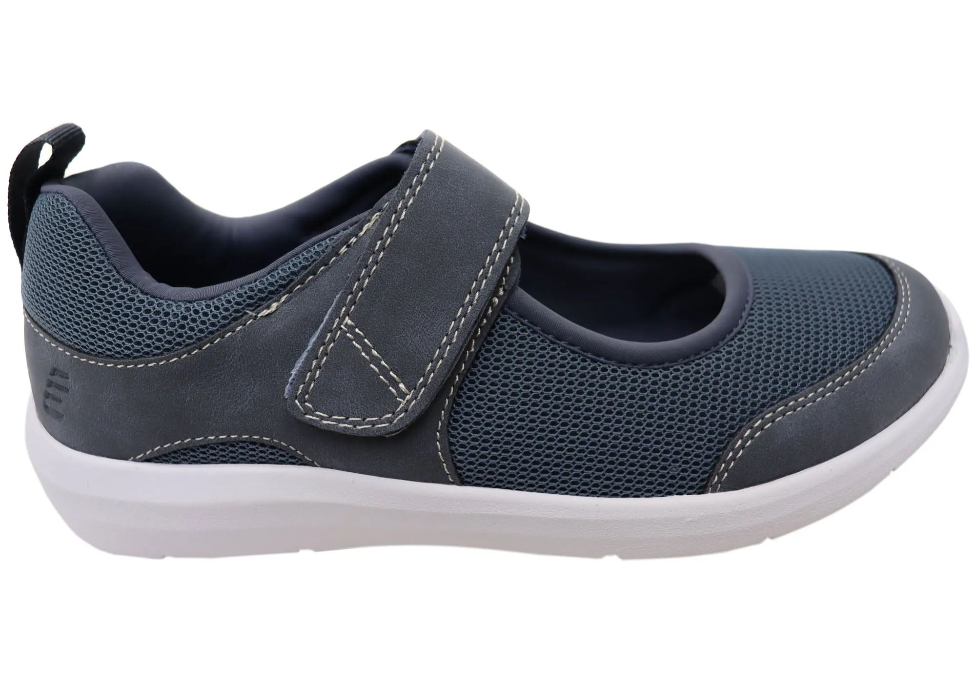 Stone Gray Foot Support Homyped Superwalk MJ Womens Comfortable Supportive Mary Jane Shoes