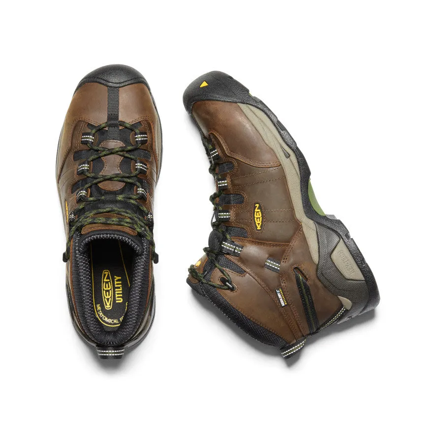 Men's Detroit XT Waterproof Boot (Steel Toe)  |  Cascade Brown/Bronze Green Snow Grip