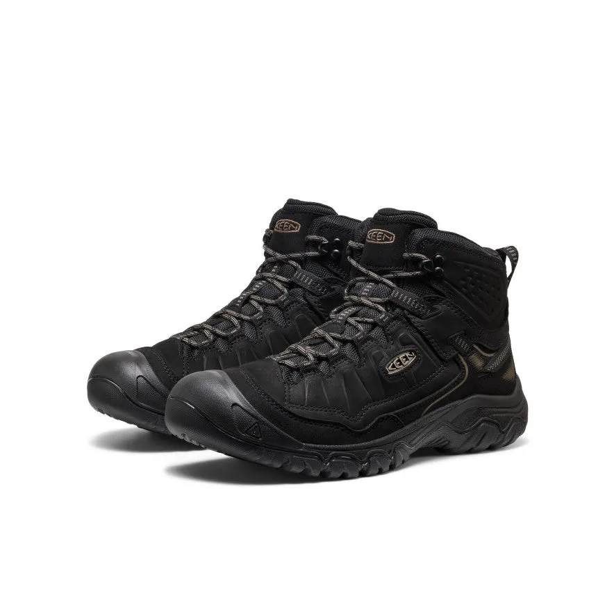 High-traction Men's Targhee IV Waterproof Hiking Boot  |  Triple Black