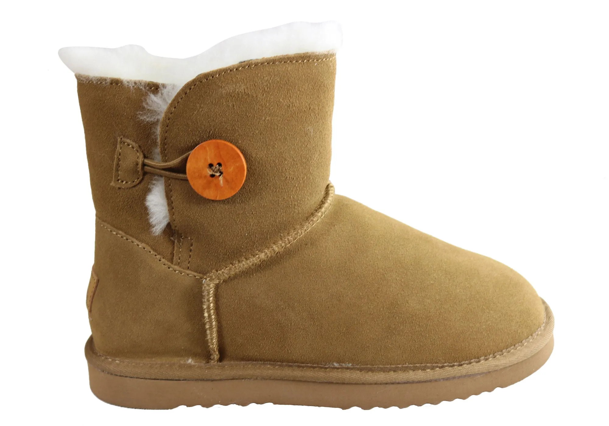 Durable Shell Urban Traveler Padded Interior Weekend Wanderer Grosby Button Ugg Womens Warm Comfort Boots With Sheepskin Lining