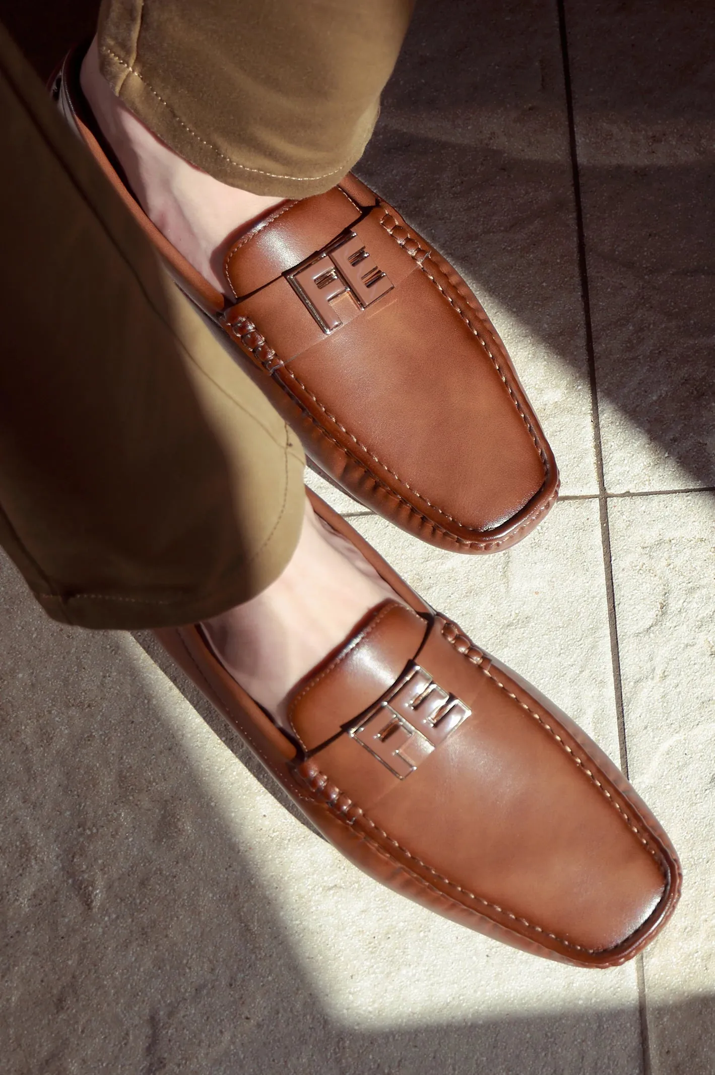 Brown Casual Moccassins Shoes City Travel
