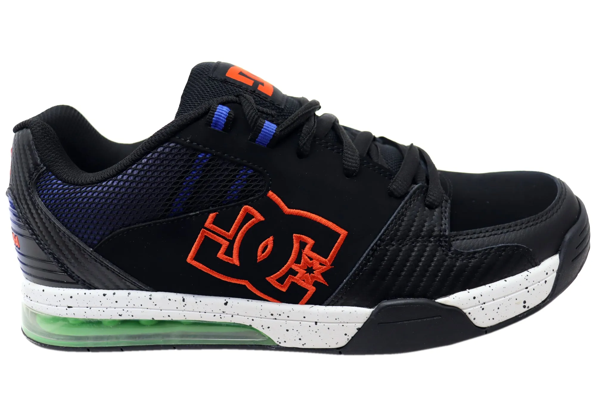 DC Shoes Mens Comfortable Leather Versatile Le Shoes Black Red Blue Foot Freedom Simple Walk