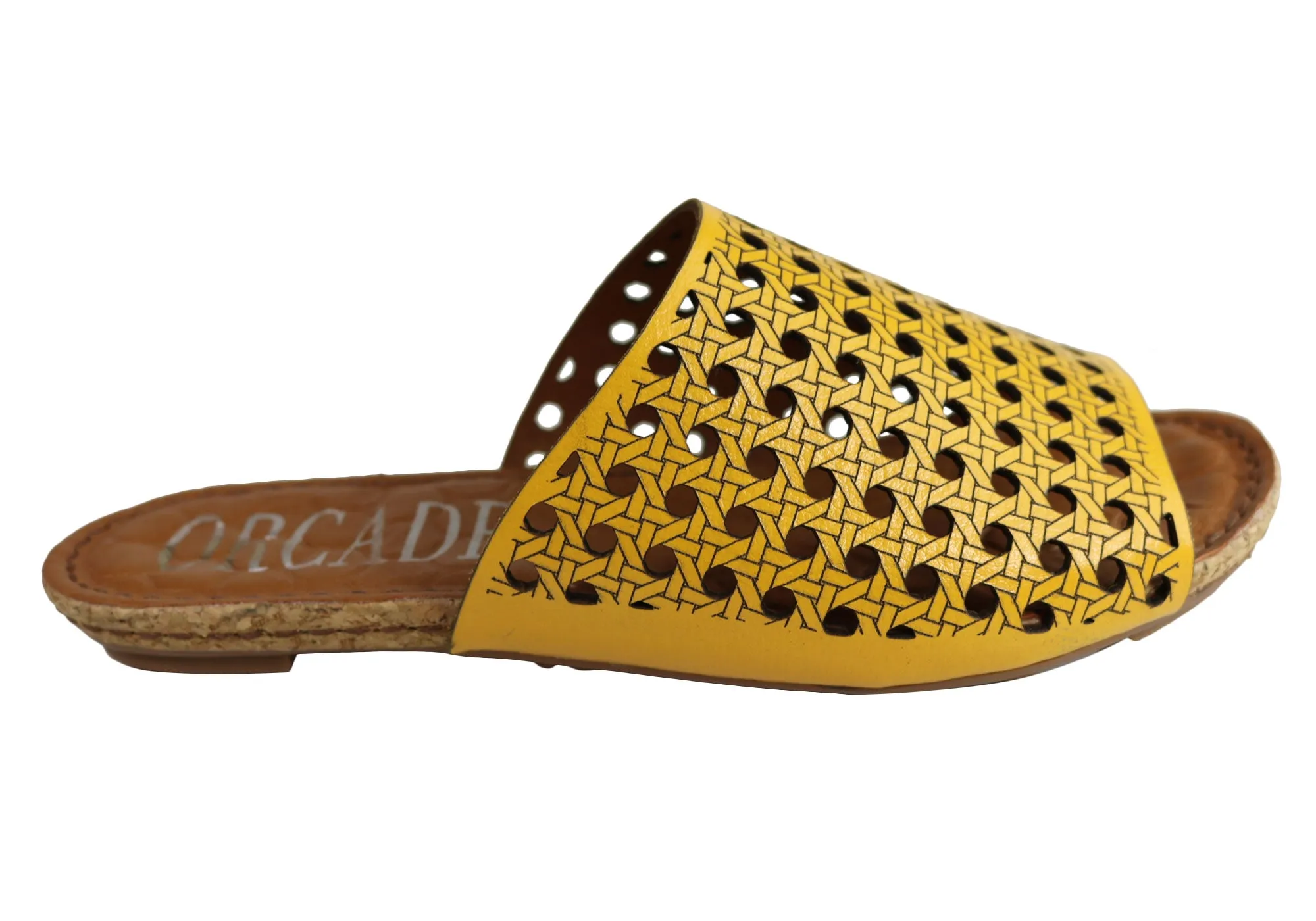 Orcade Deedee Womens Comfortable Leather Slides Sandals Made In Brazil Active Outdoor Shoes Chain Touch