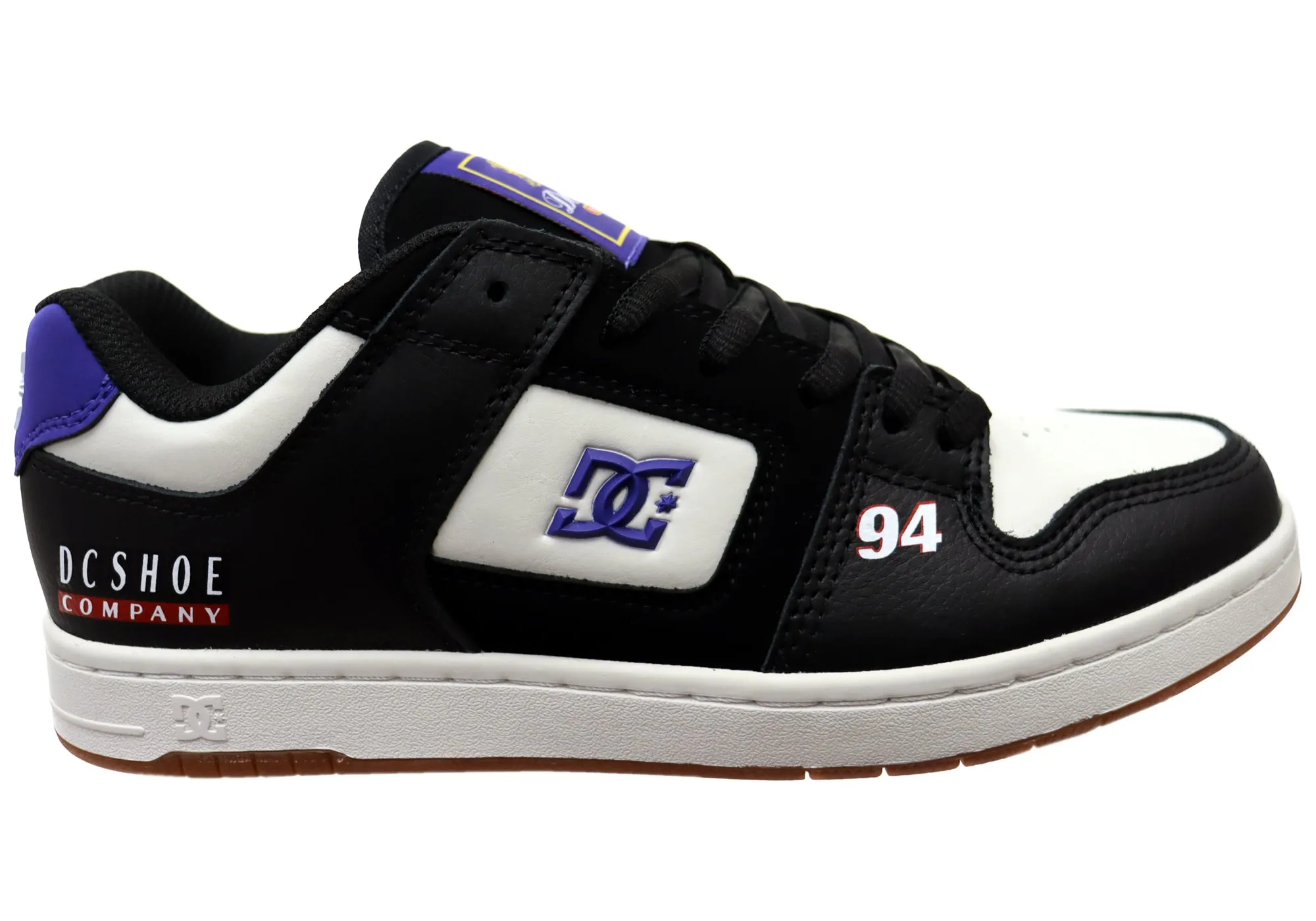 Outdoor Casual DC Shoes Mens Manteca 4 SE Comfortable Leather Shoes Black Blue Multi