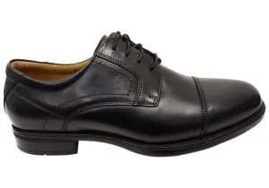 Florsheim Mens Fairfield Cap Toe Derby EEE Wide Leather Dress Shoes Classic Edge Neutral Dressing