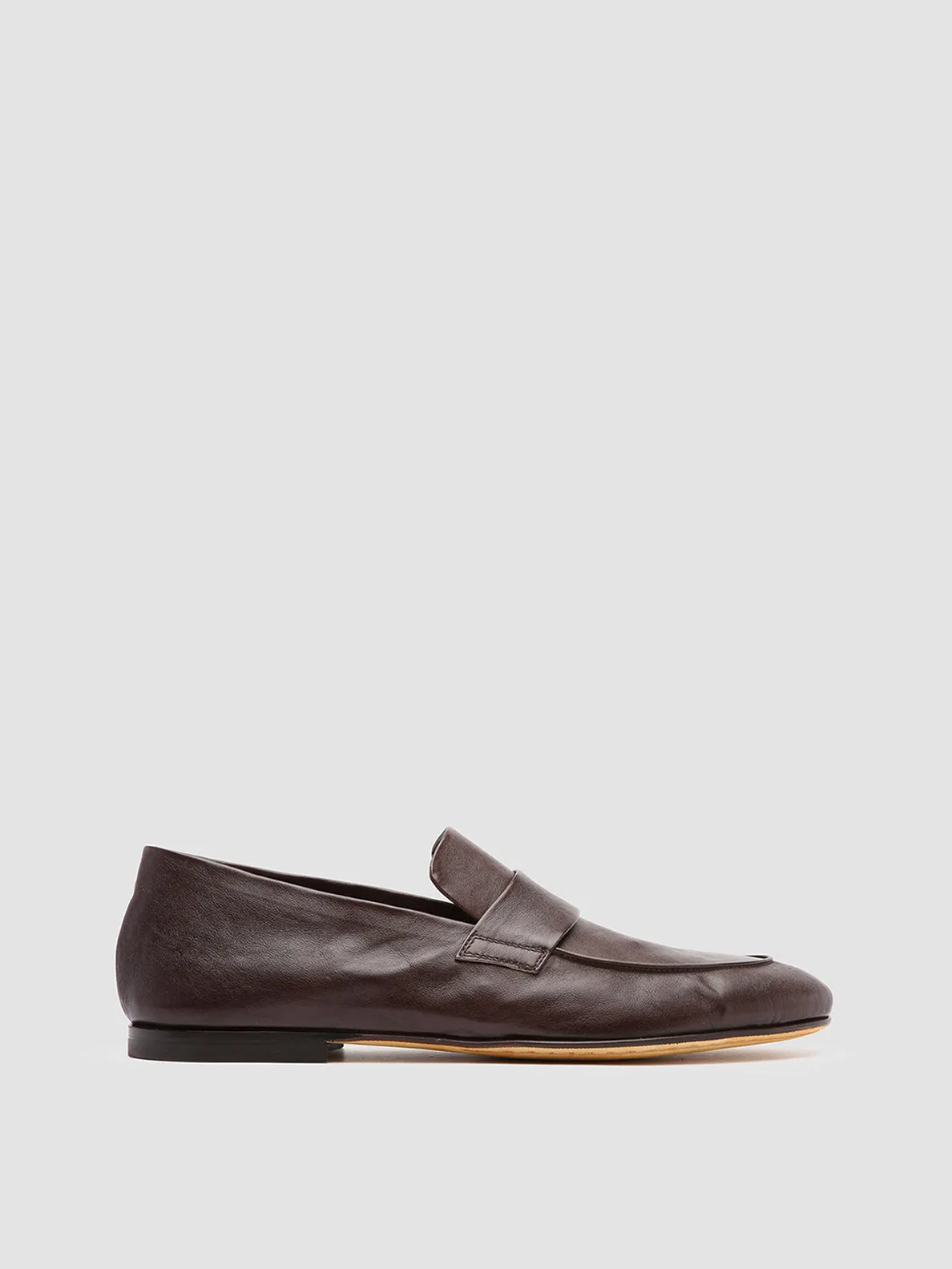 AIRTO 001 - Brown Leather Penny Loafers Modern Edge