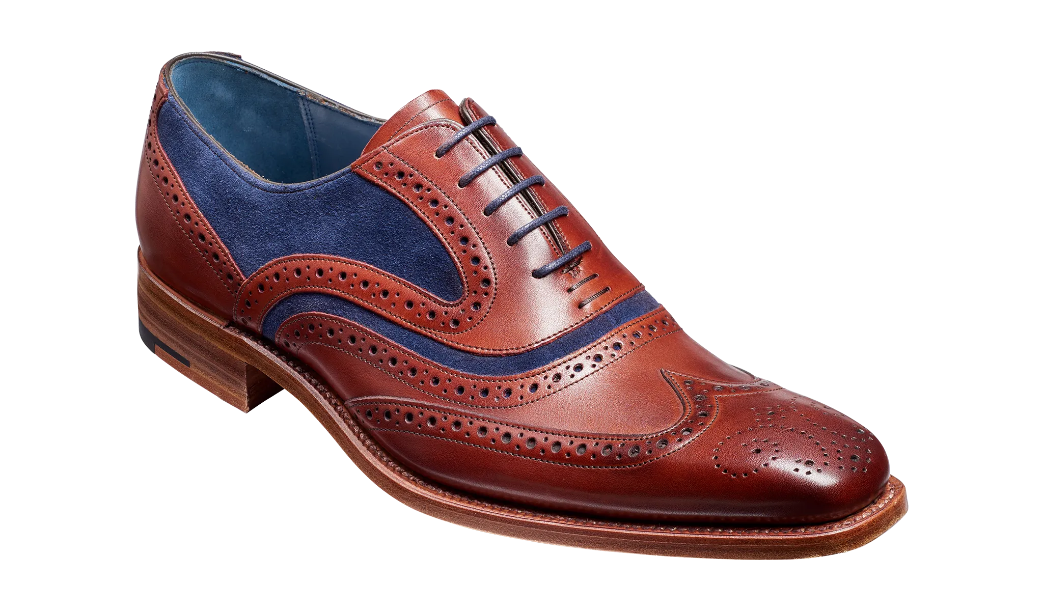 Mcclean - Rosewood Calf / Navy Suede Quick Office Early Commute