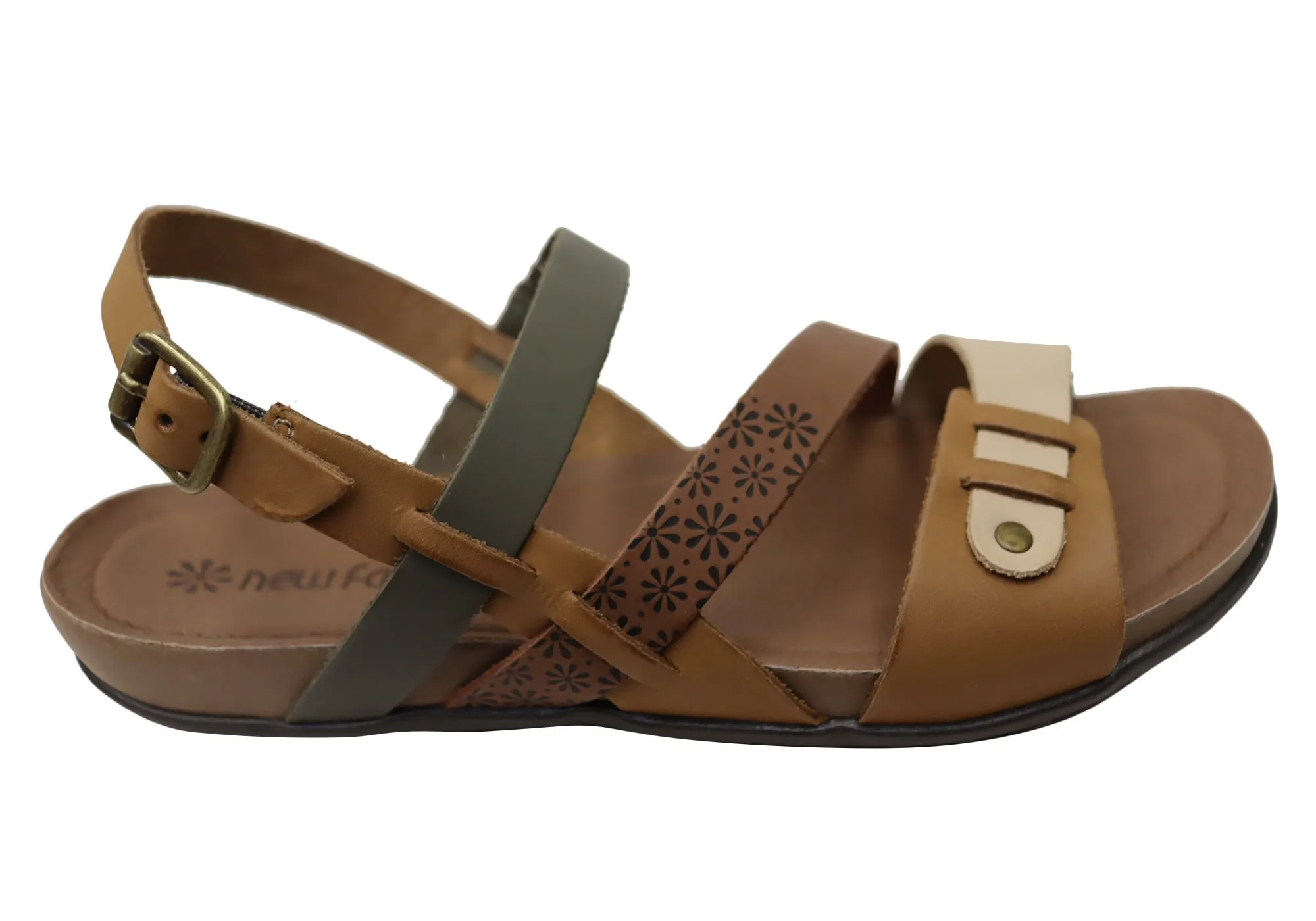 Durable Construction hypoallergenic material New Face Pina Womens Comfortable Leather Sandals Made In Brazil