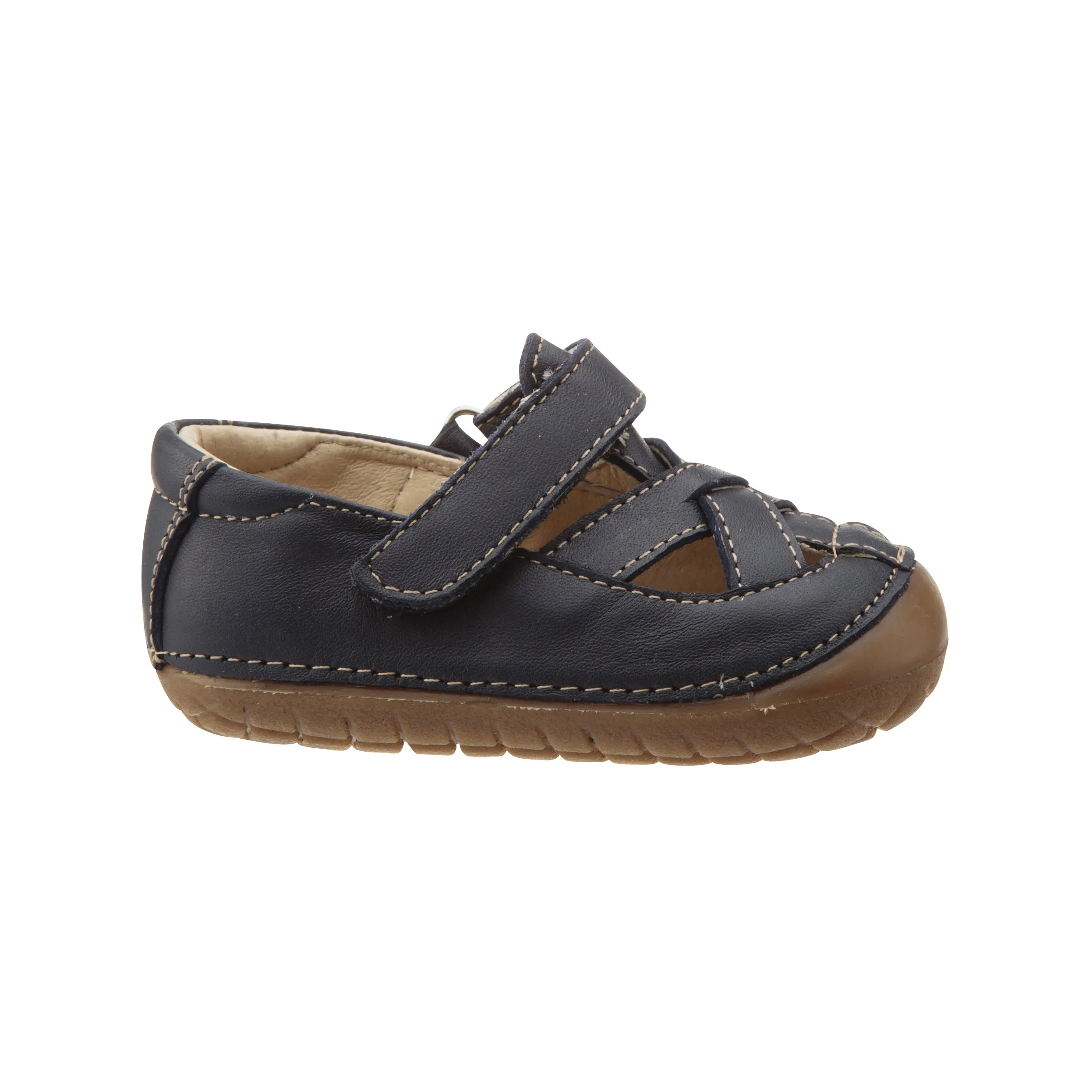 Old Soles Boy's and Girl's Thread Pave Leather Shoes, Navy Good Grip Trendy Summer Shoes
