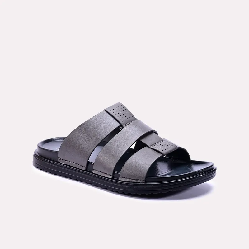 EVA sole Sleek And Comfy Flick Gray Casual Slippers 0150923