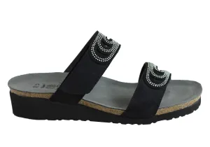 Naot Ainsley Womens Leather Comfortable Cushioned Sandals Slides Wear Anywhere Tropical Mood