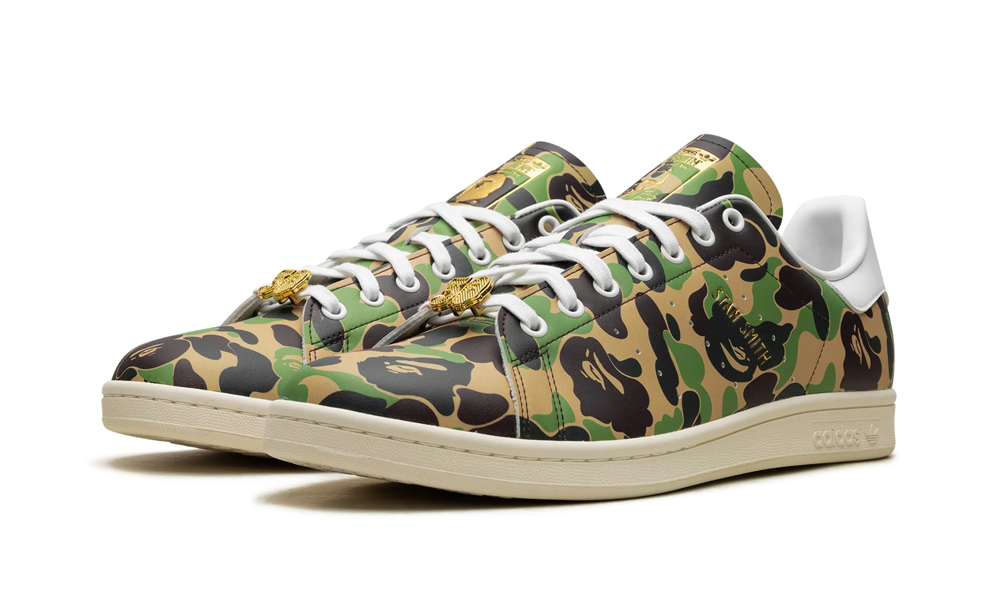 Stan Smith "A Bathing Ape - ABC Camo" Comfortable Arch Cushion Velcro Design