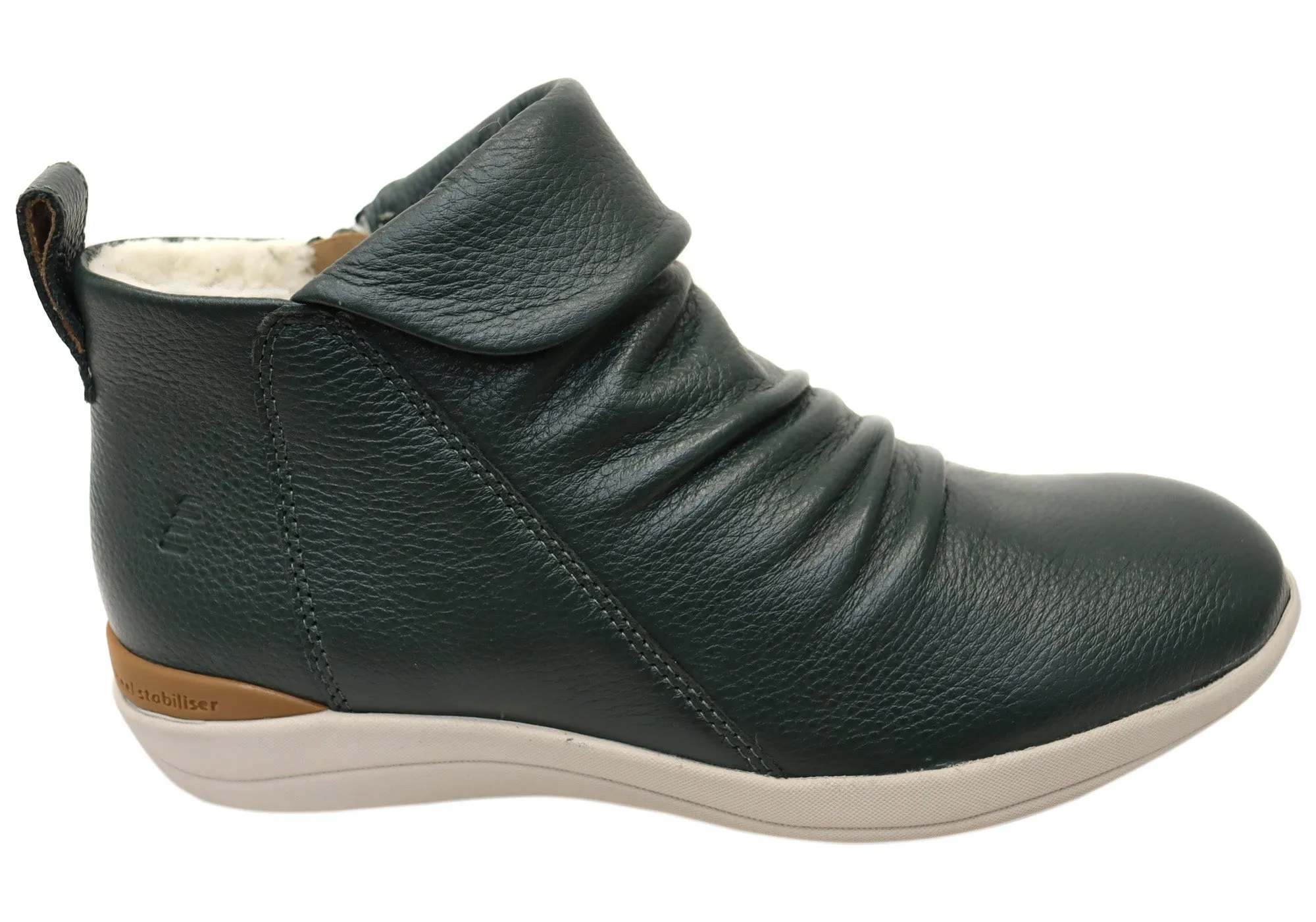 Smooth Form Homyped Glee Womens Comfortable Supportive Leather Ankle Boots