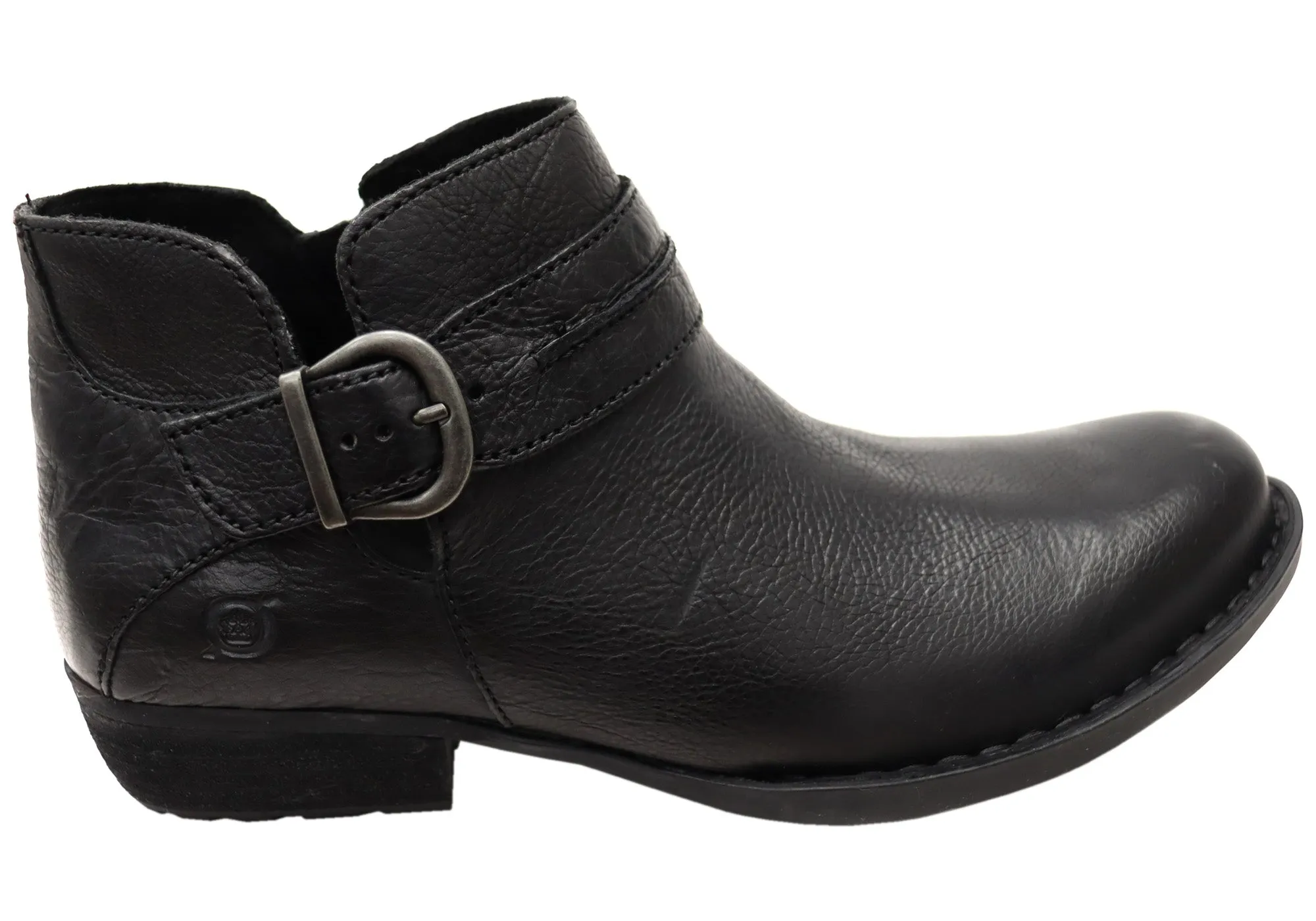 Born Kati Womens Comfortable Leather Low Heel Ankle Boots Quick Drying Cold Climate Low Profile Outdoor Explorer
