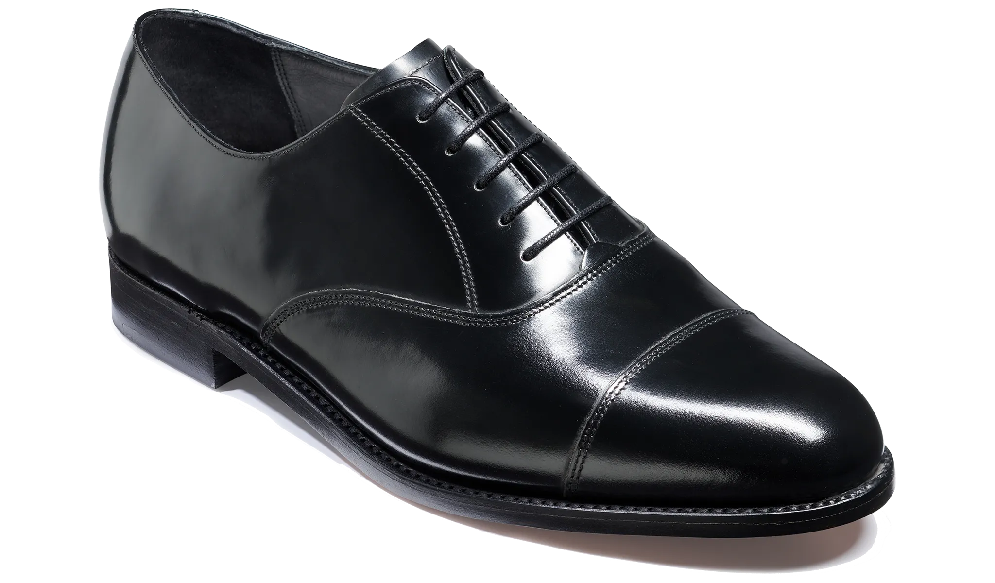 Cornhill - Black Hi-Shine Center Fit Stable Balance