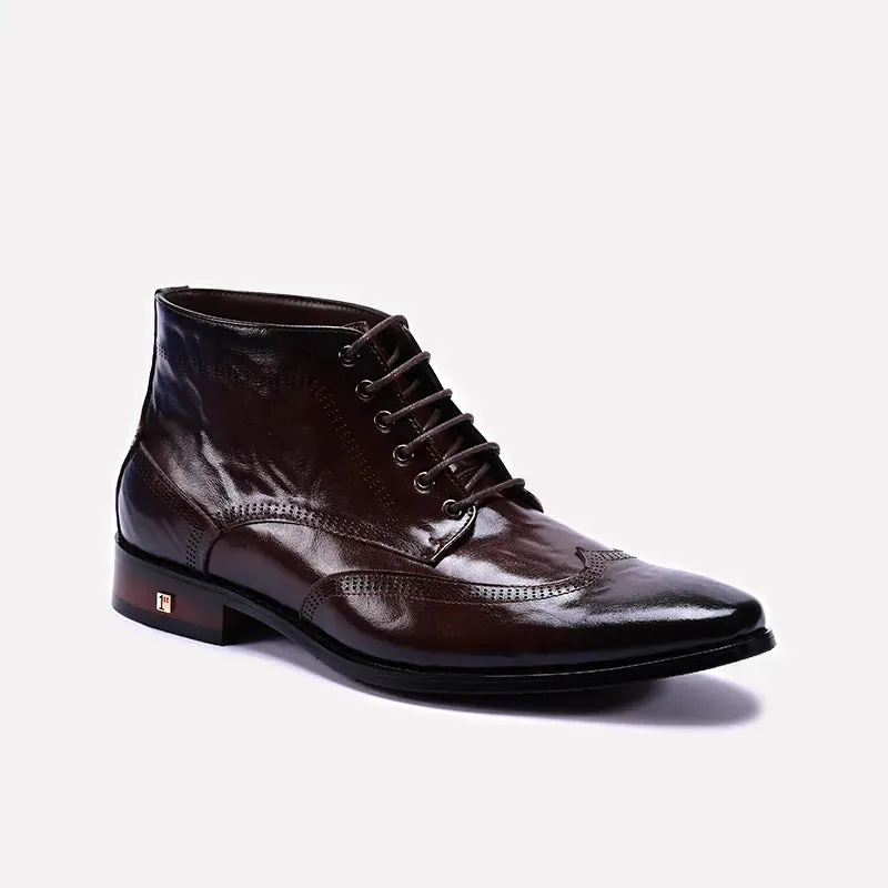 Winter Guard Calm Expression Formal Shoes Brown 0111342
