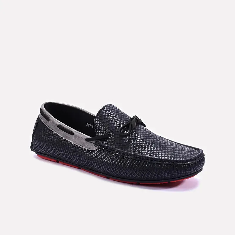 Padded Comfort Black Loafer Shoes 0130940