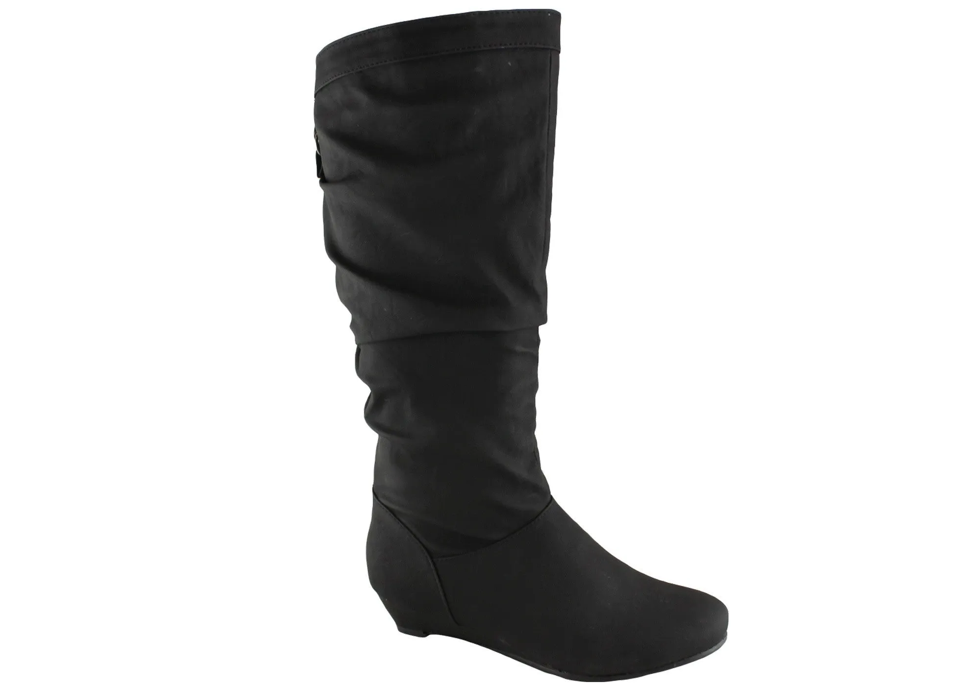 Isabella Brown Larsa Womens Mid Calf Boots Work Function Slip Resistant Weather Resistant User
