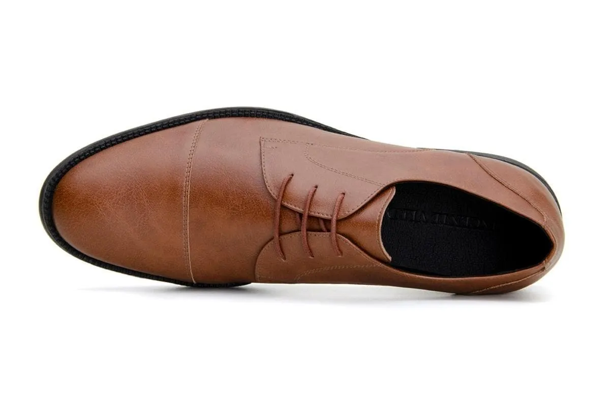 'Tivoli' classic vegan leather Chukka by Vincente Verde -  cognac Earth Tone Resort Mood