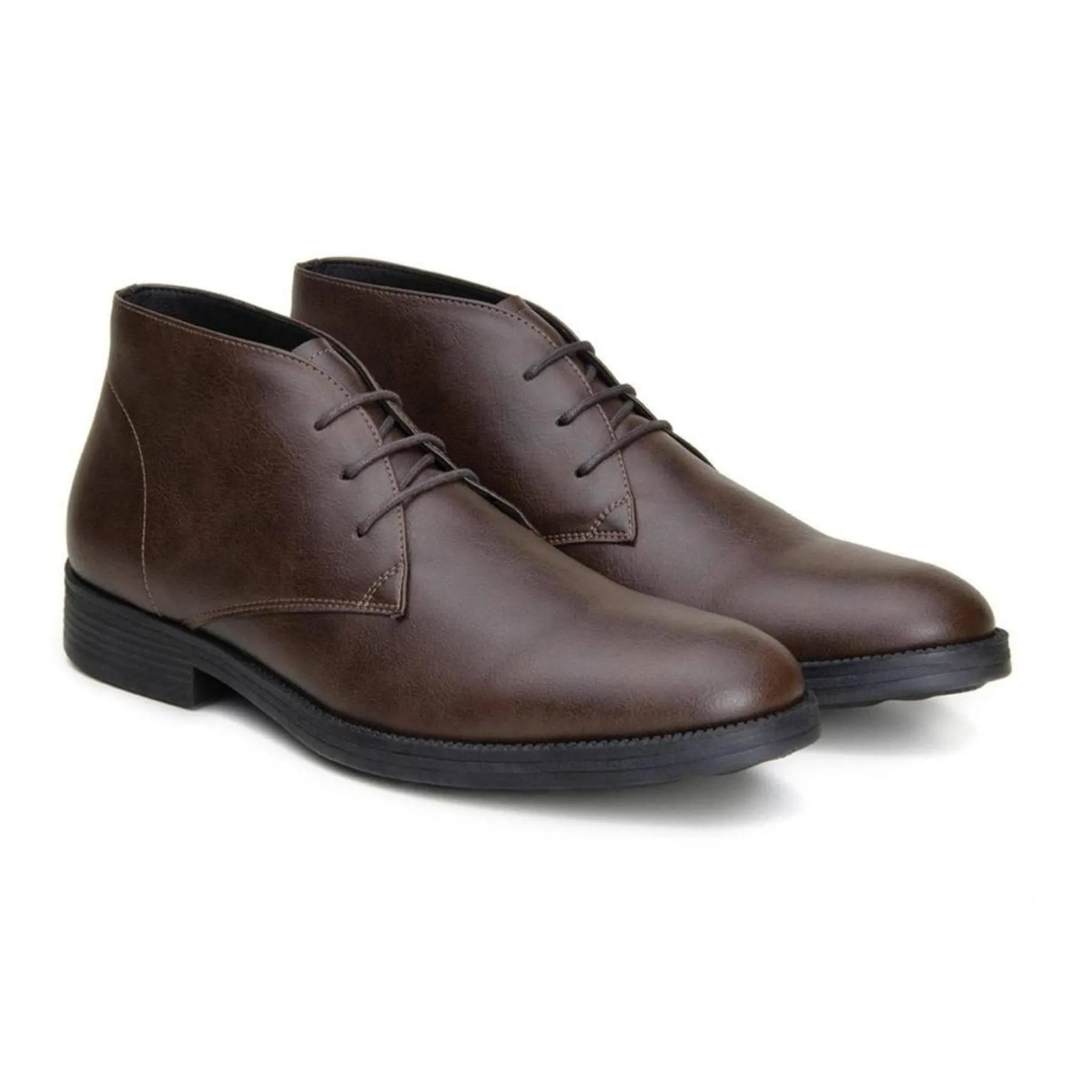 waterproof 'Tivoli' classic vegan leather Chukka by Vincente Verde -  espresso
