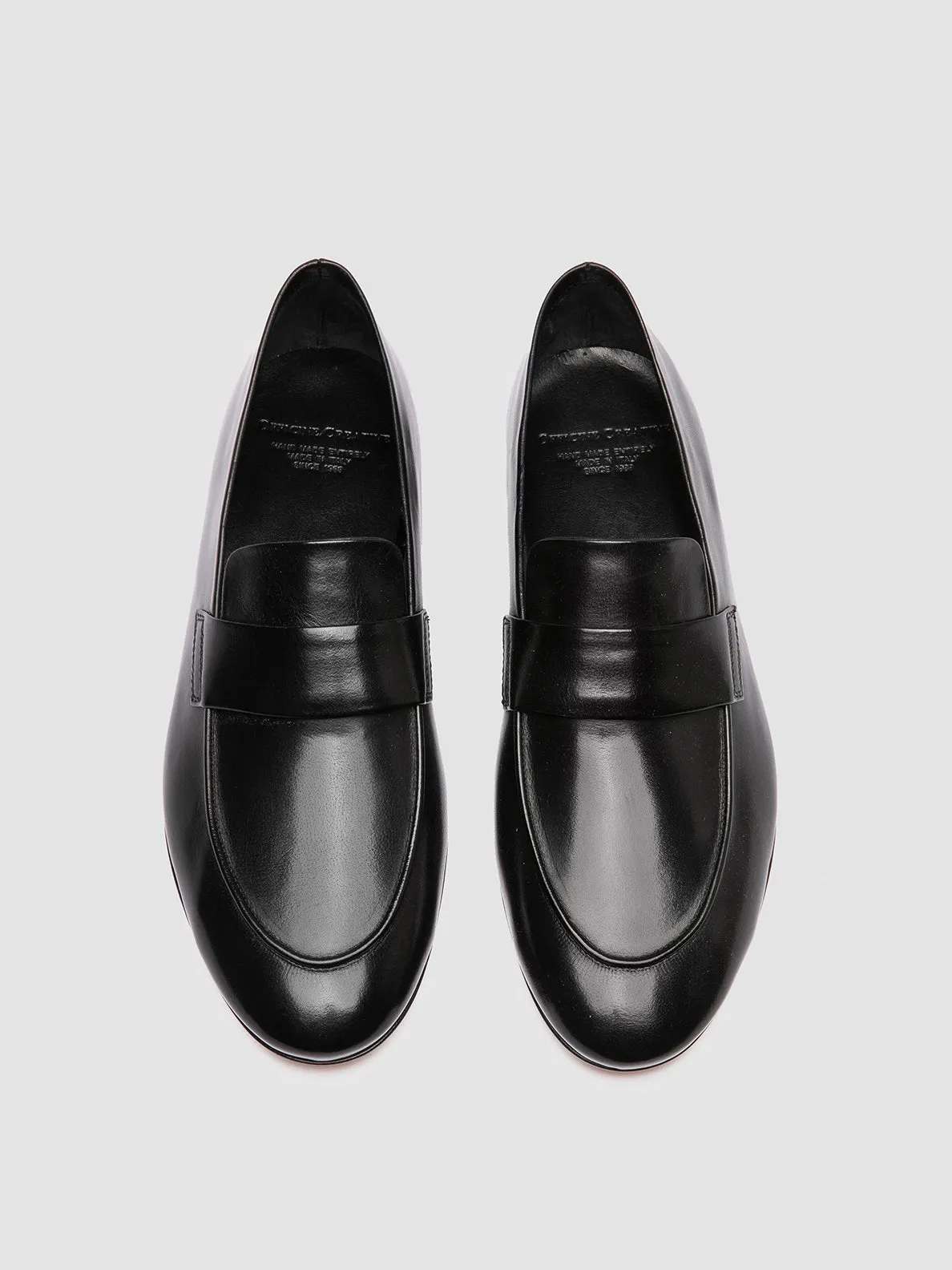 Scenic Step quick dry AIRTO 001 - Black Leather Penny Loafers