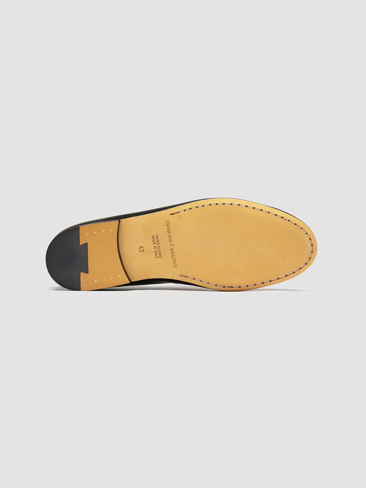 AIRTO 001 - Black Leather Penny Loafers Footwear Style