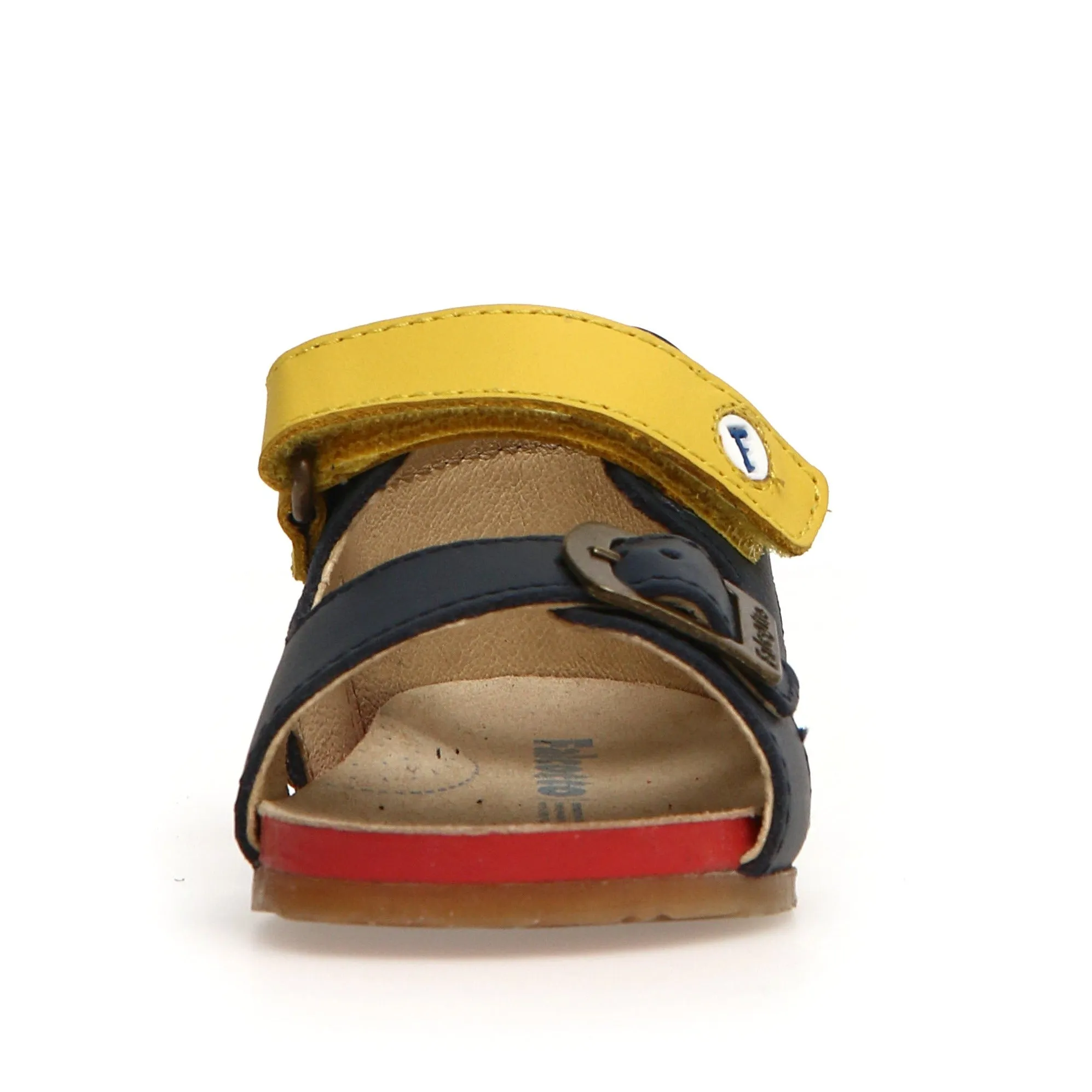 Sandy Path Falcotto Boy's Bea Sandals - Navy/Red