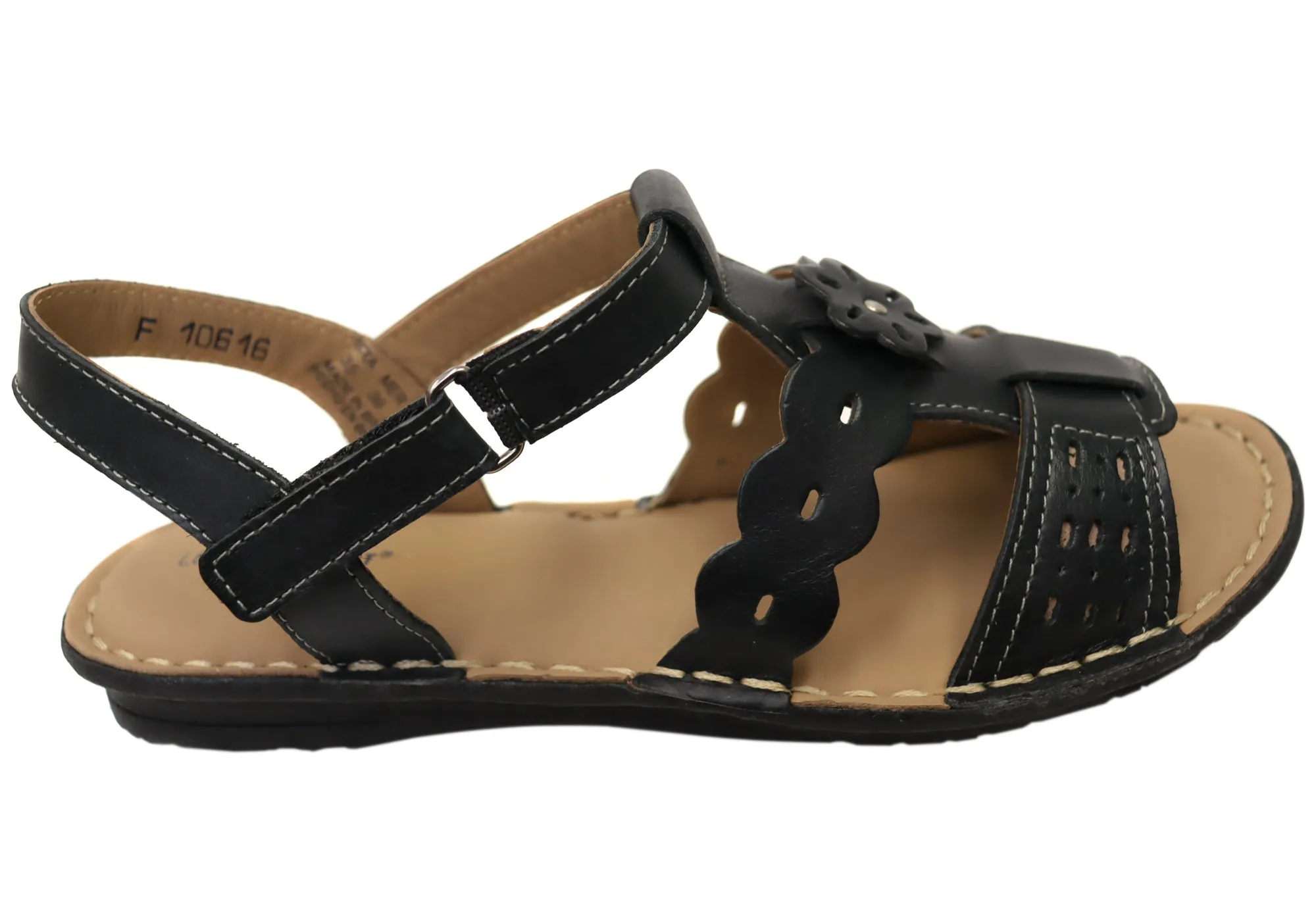 Cool Texture Levecomfort Audrey Womens Brazilian Comfortable Leather Sandals