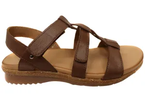 Support Feel Orizonte Mosman Womens Comfortable European Leather Sandals