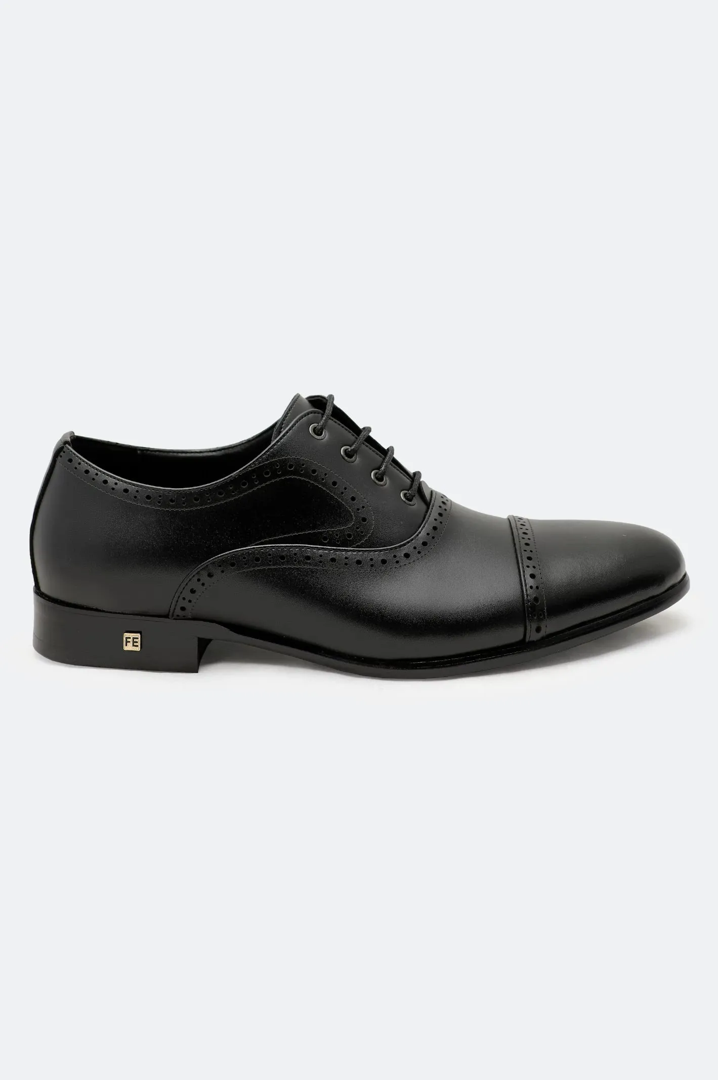 Black Men Formal Derby Lace Shoes Easy Pace Pure Comfort