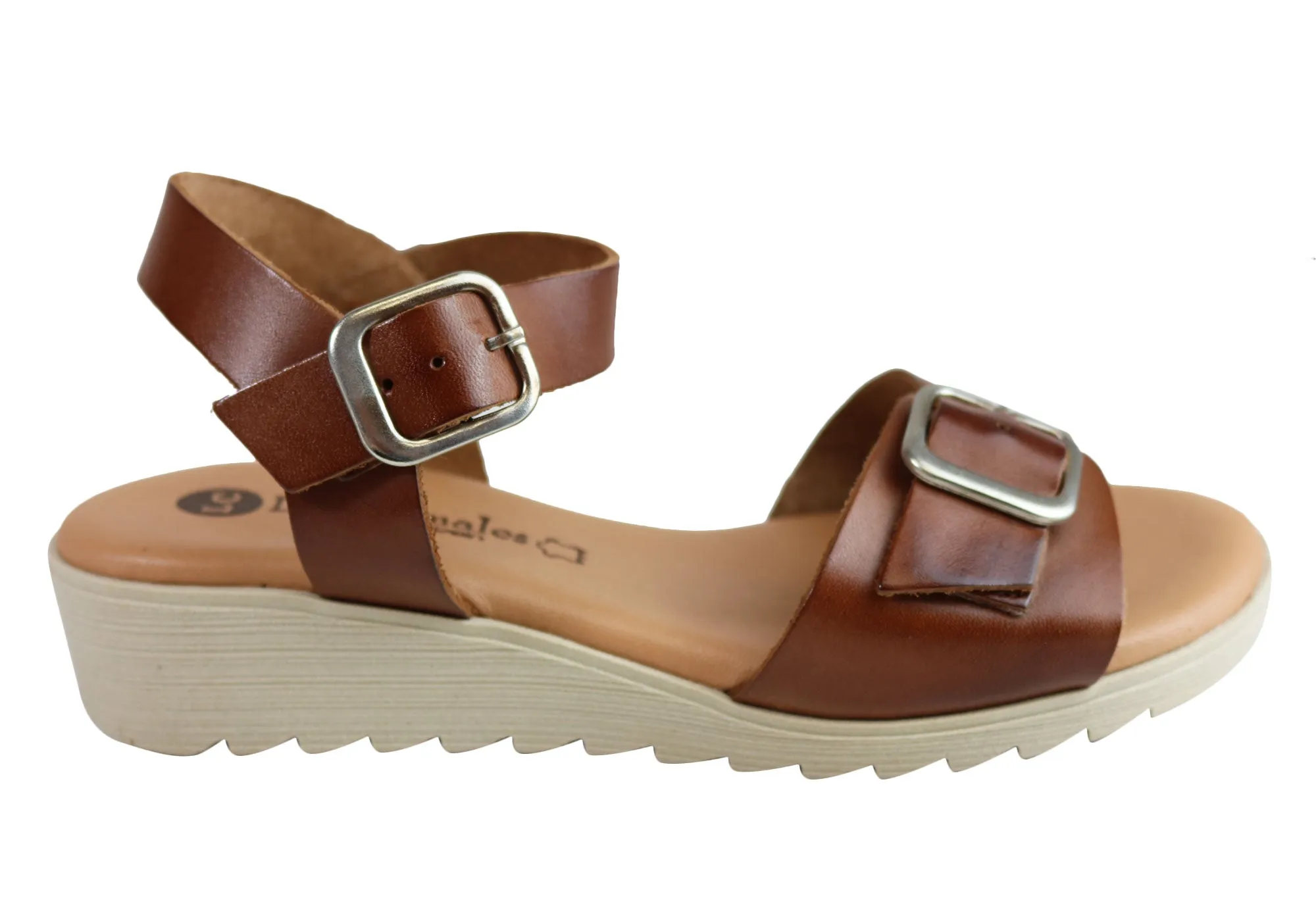 Lola Canales Koz Womens Comfortable Soft Leather Sandals Made In Spain Seaside Stroll Slide Style