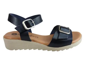Lola Canales Koz Womens Comfortable Soft Leather Sandals Made In Spain easy move