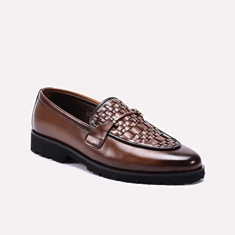 Earth Tone Tidy Finish Brown Exotic Formal Shoes 0111330
