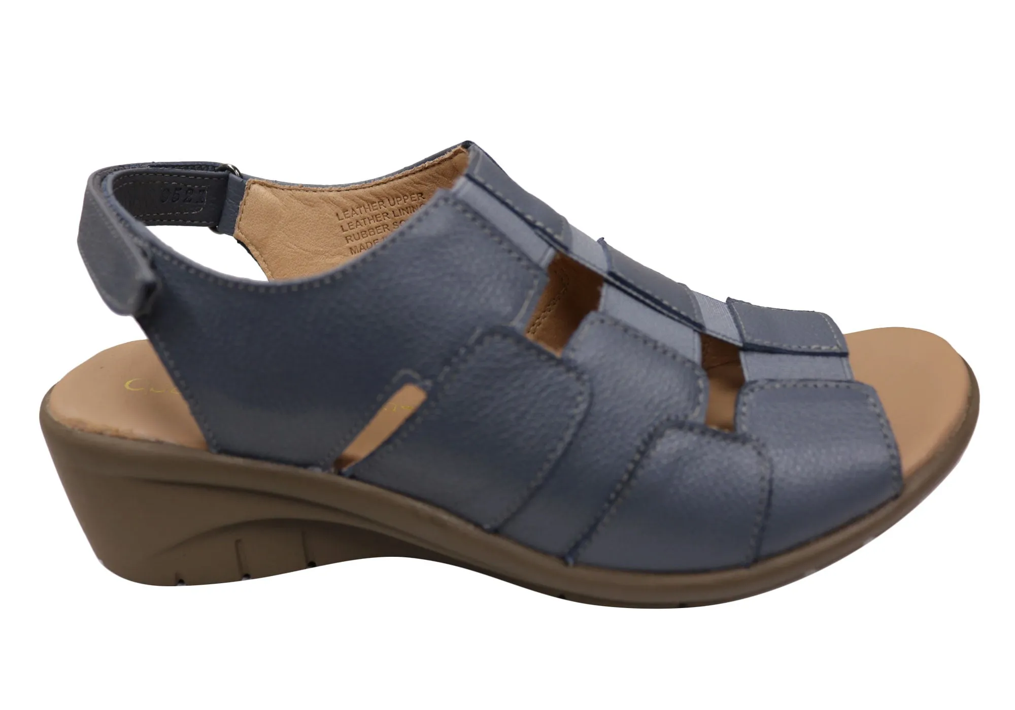Opananken Hillary Womens Comfortable Brazilian Leather Sandals Trendy Footwear for Summer Heat Proof
