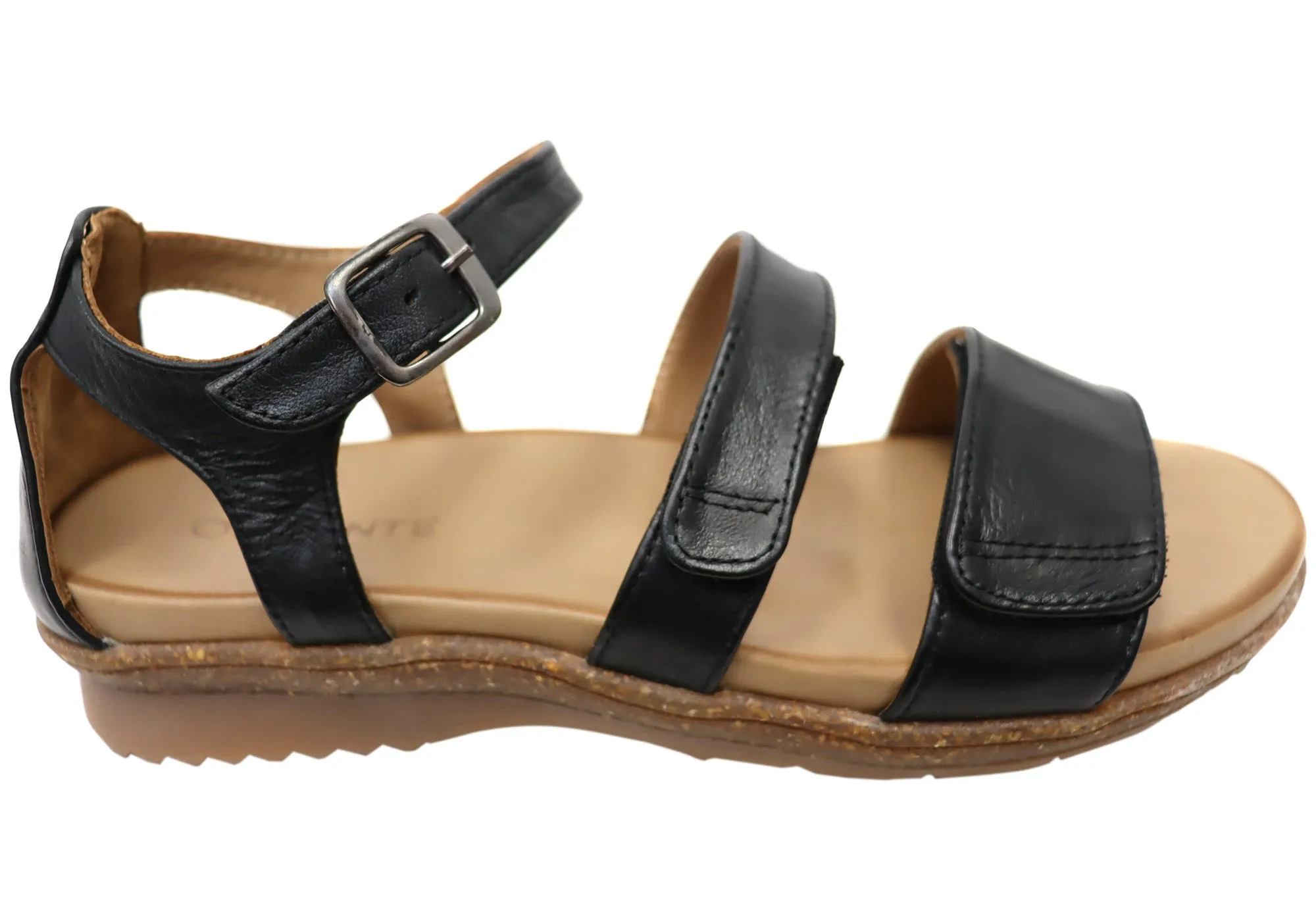 Orizonte Rye Womens Comfortable European Leather Sandals Simple Style Durable Fit
