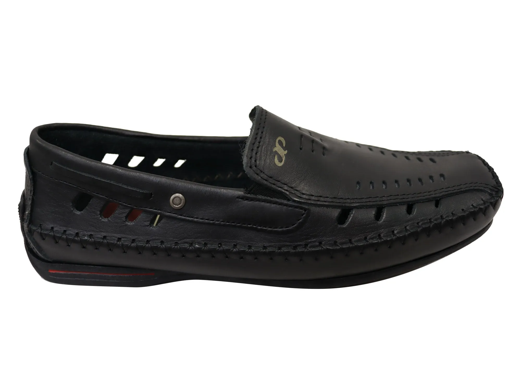Grass Step Pegada Nigel Mens Comfortable Leather Loafers Shoes Made In Brazil