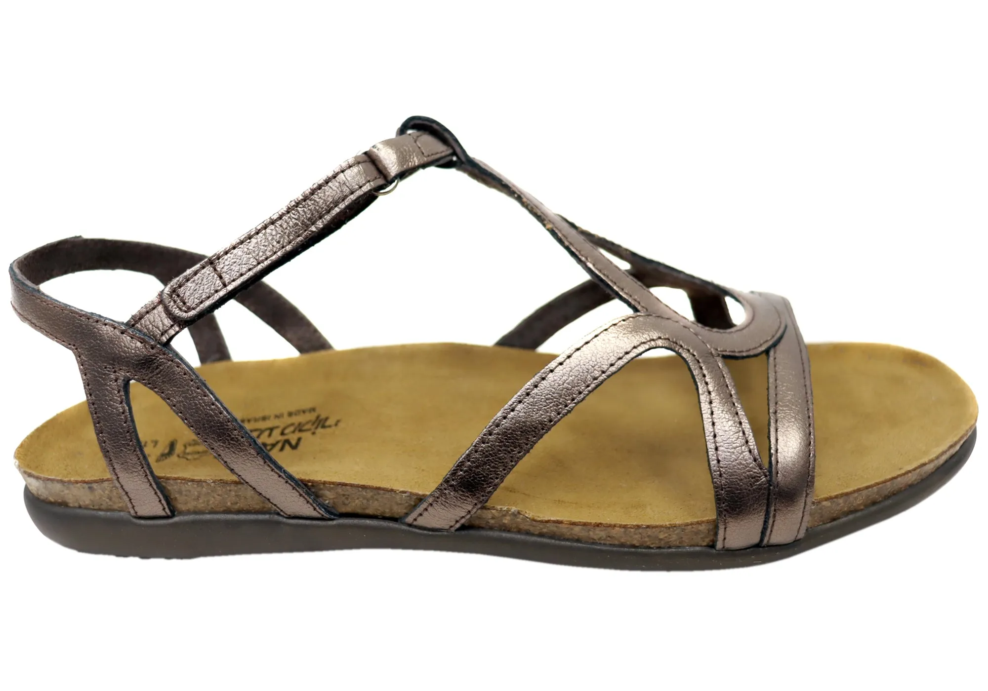 Stylish Casual Footwear Light Design Naot Dorith Womens Comfort Cushioned Supportive Flat Leather Sandals