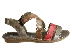 Relaxed sandals Minimal Design Andacco Cairns Womens Comfortable Flat Leather Sandals Made In Brazil