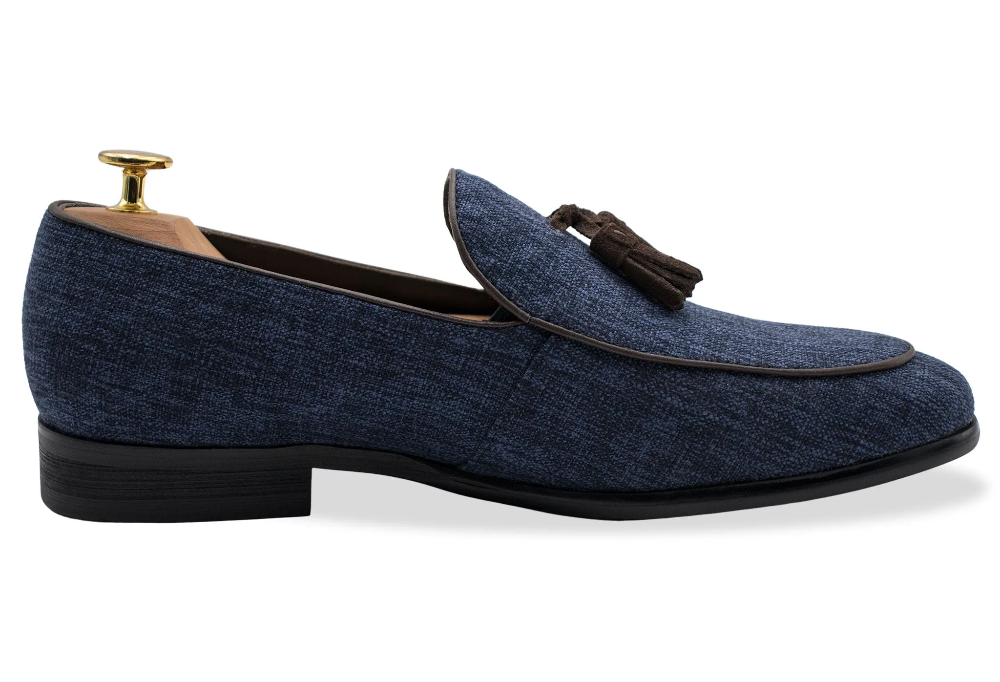 Rafael Denim Tassel Belgian Loafer Freeze Grip
