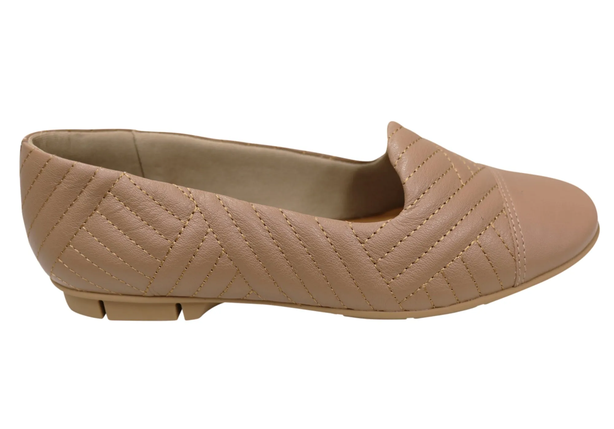 Wardrobe Base Usaflex Dilly Womens Comfortable Leather Shoes Made In Brazil