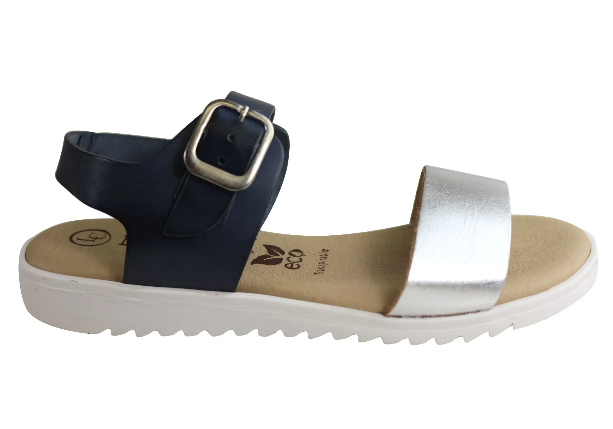 Lola Canales Esta Womens Comfortable Leather Sandals Made In Spain Flexible Summer Sandals Chic Comfortable