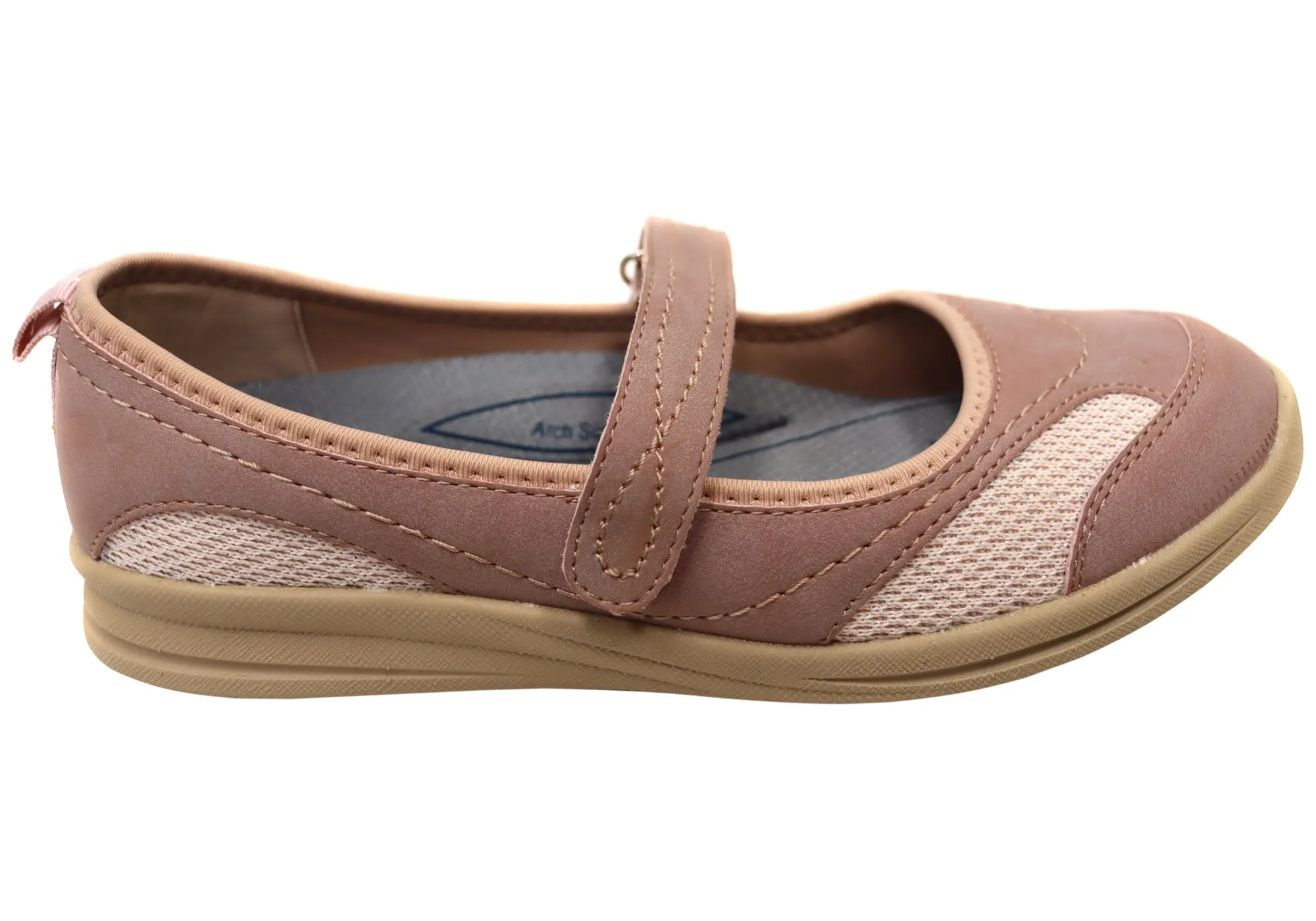 Classic Base Homyped Journey Womens Supportive Comfortable Mary Jane Shoes