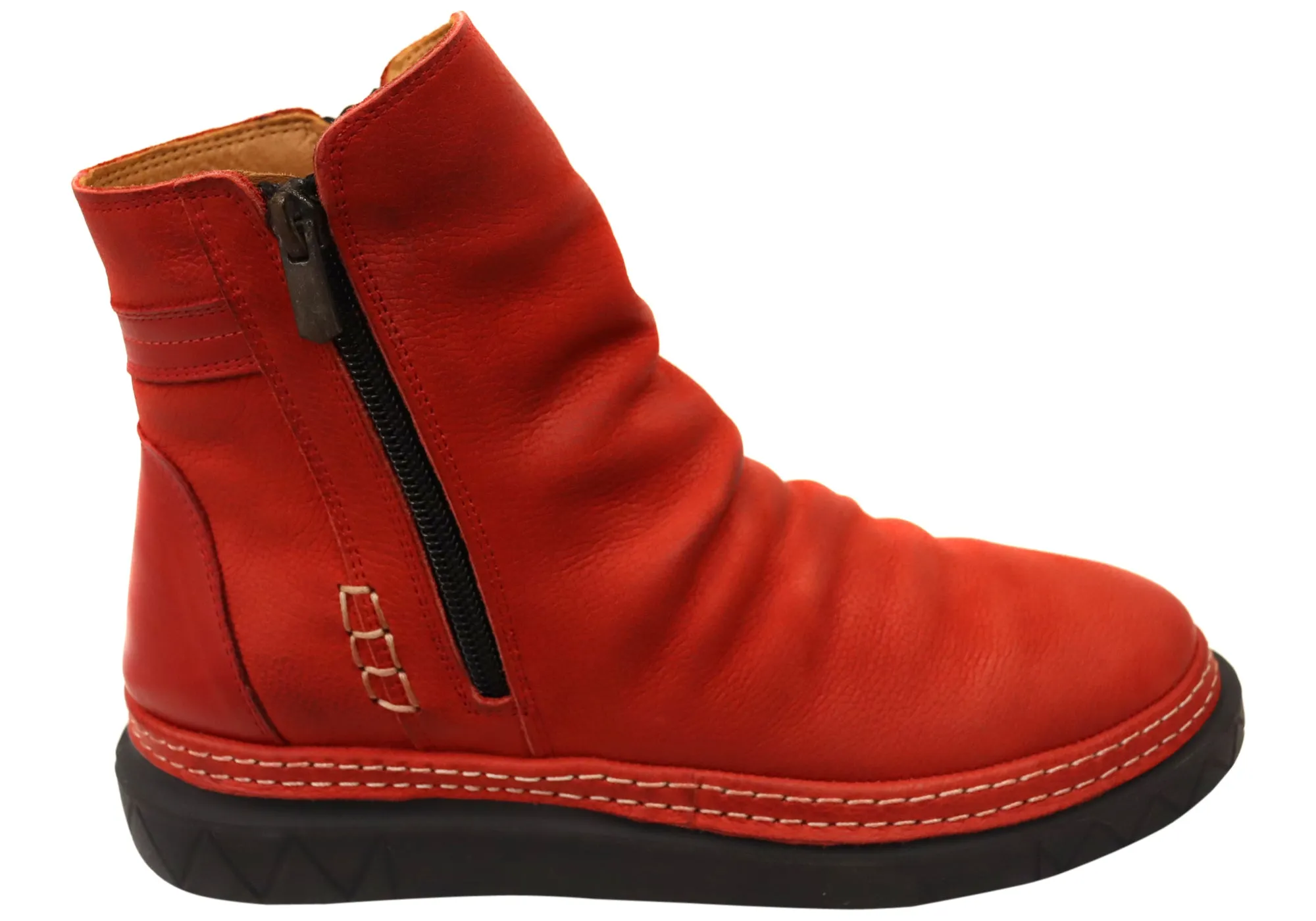 Orizonte Azuro Womens European Comfortable Leather Ankle Boots Construction Fit